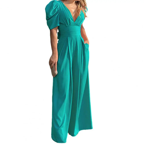 Elegant Women V-Neck Jumpsuit