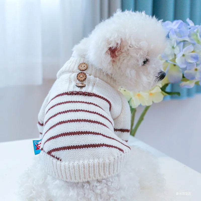 Elastic Pullover Knitted Dog Sweater