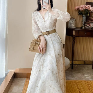 Luxury Fashion Fragmented Chiffon Dress