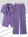 Purple Pant Suit