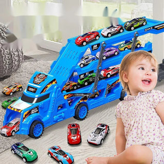 Juguetes para niños: camión transportador de coches