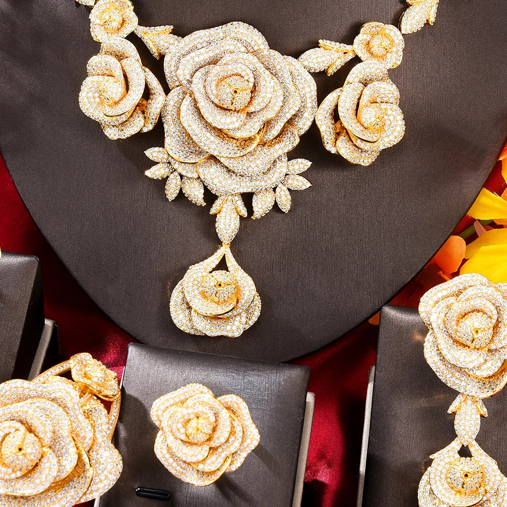 Luxury Dubai Bridal Necklace Set