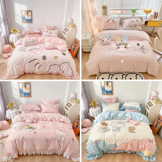 Juego de cama de algodón Hello Kitty