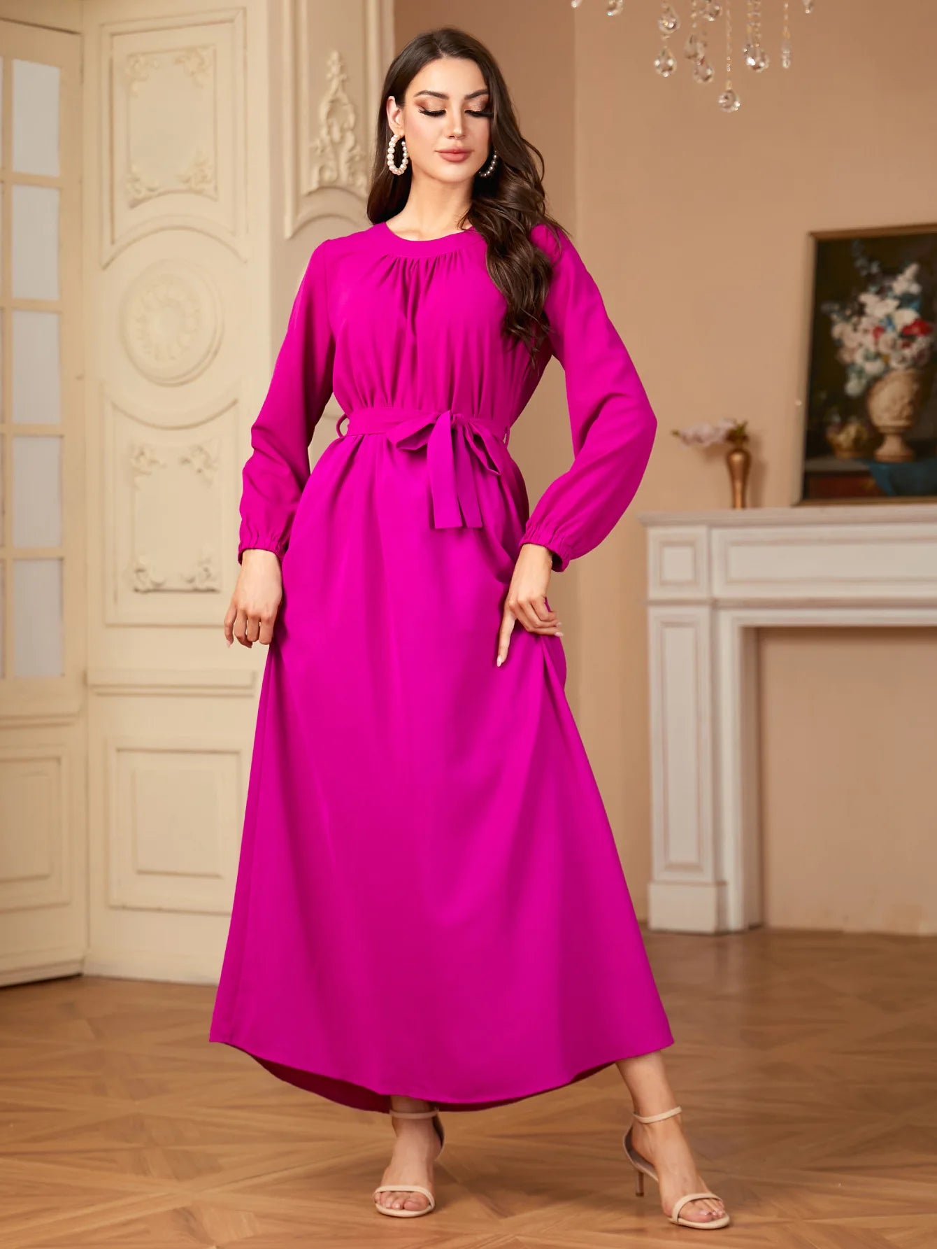 Elegant Muslim Women Maxi Dress