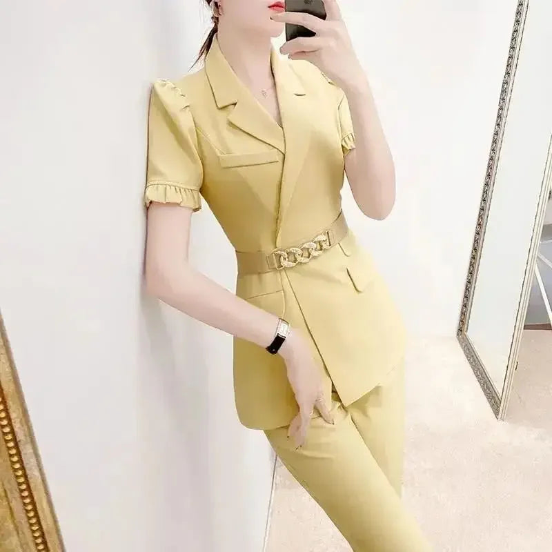 Professional Woman Office Wear Pant Set