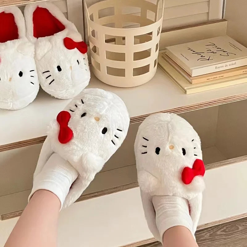 Cute Student Plush Slippers