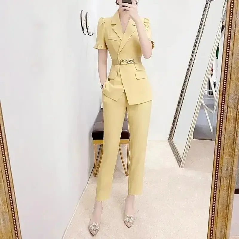 Professional Woman Office Wear Pant Set