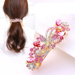 Rhinestone Butterfly Ponytail Hairpin