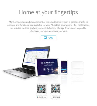 Sistema de alarma de seguridad inteligente para el hogar con dispositivo antimanipulación y control por aplicación WIFI GPRS