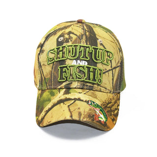 Gorra deportiva ajustada de béisbol con bordado de camuflaje