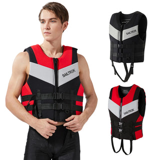 Adults Life Jacket Neoprene Safety Life Vest Water Sports Fishing Water Ski Vest Kayaking Boating Swimming Drifting Safety Vest