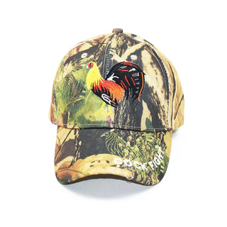 Gorra deportiva ajustada de béisbol con bordado de camuflaje