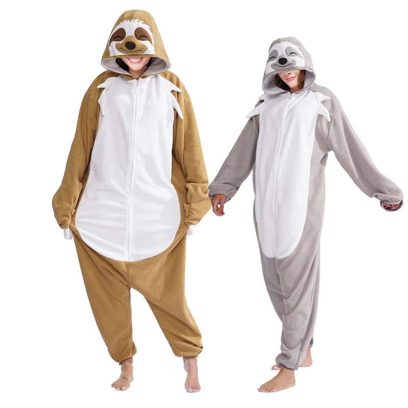 Adult Soft Fleece Cartoon Pajamas