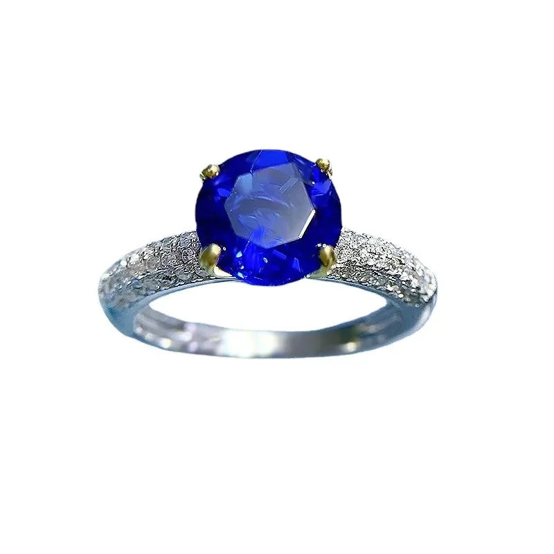 Diamond Gemstone Cocktail Party Ring