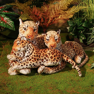 Peluche de leopardo suave y esponjoso