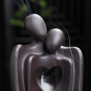 Lover Couple Ceramic Sandalwood Incense Burner