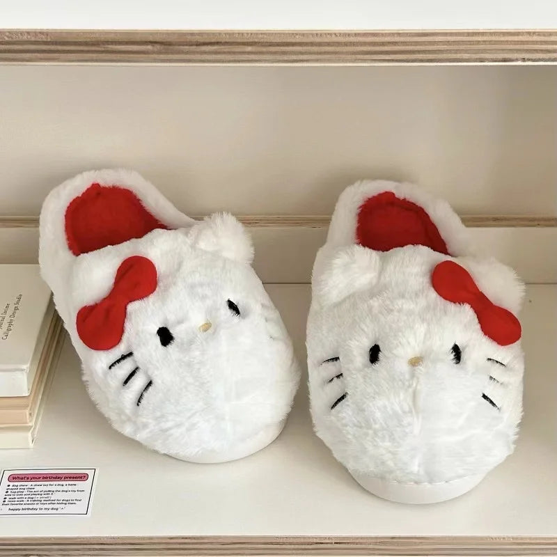 Cute Student Plush Slippers