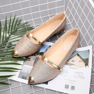 Classic Pearl Low Heel Shoes