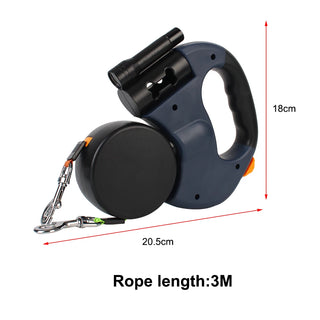 Auto Retractable Dual Dog Leash