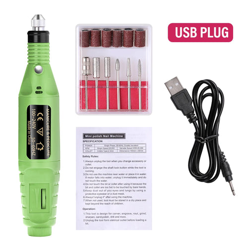 Electric Nail Drill Machine Set