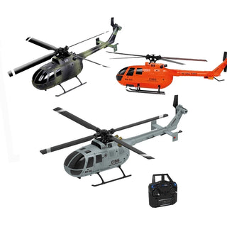 Nuevo helicóptero RC con 4 hélices y giroscopio de 6 ejes, modelo de helicóptero armado con control remoto, juguete adecuado para principiantes