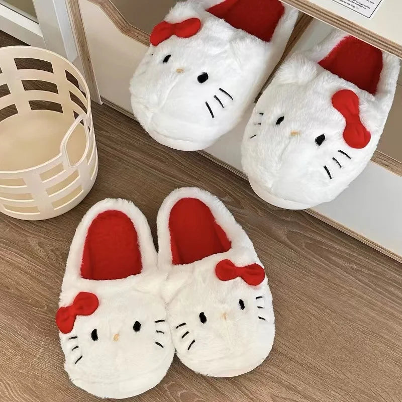 Cute Student Plush Slippers