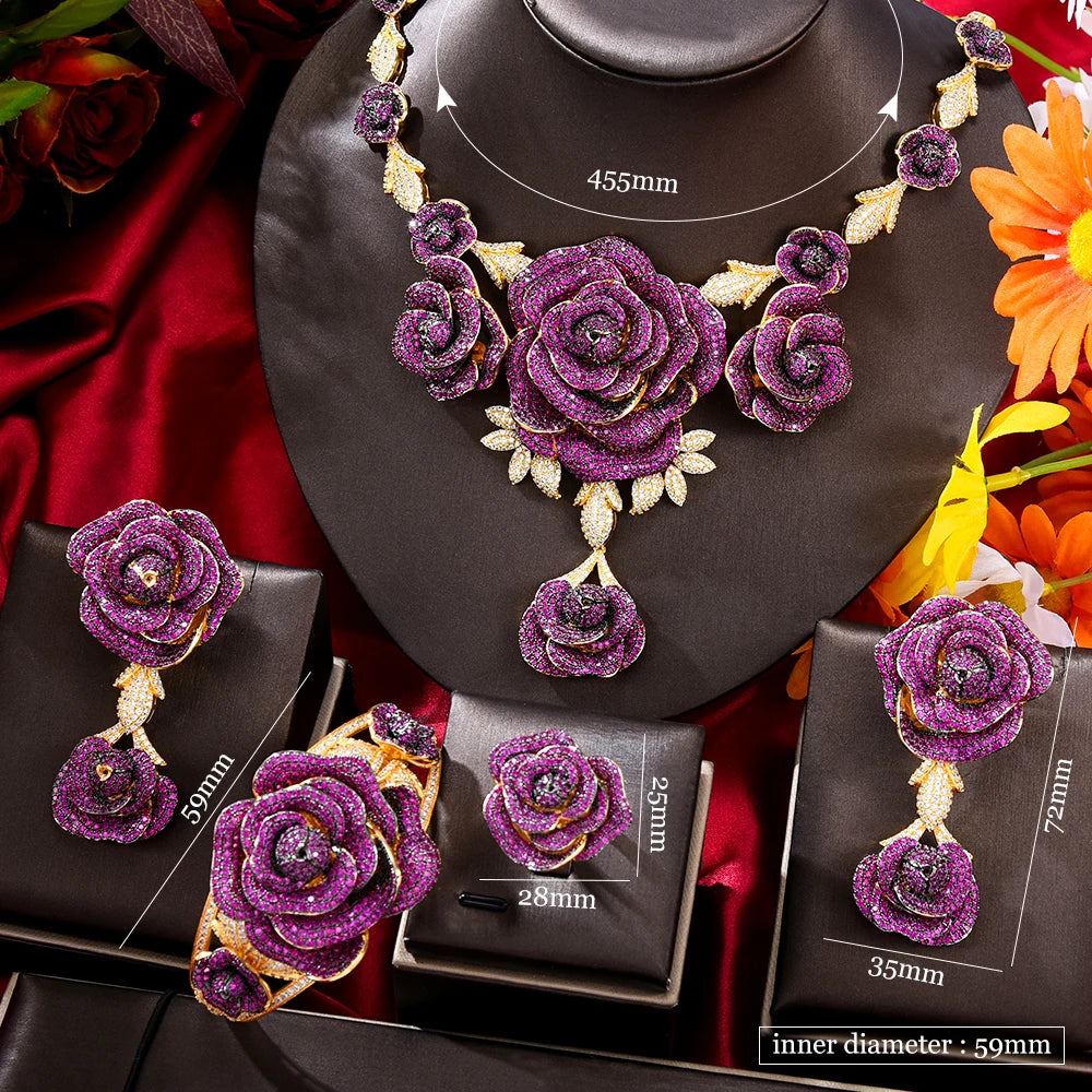 Luxury Dubai Bridal Necklace Set