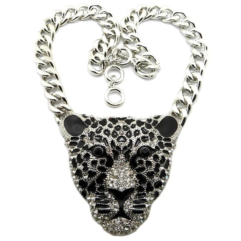 Halloween Leopard Head Hip Hop Jewelry