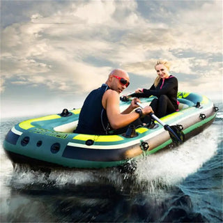 Adults Inflatable Raft 2-3 Person Inflatable Fishing Kayak Swimming Pool Lake Dinghy Inflatable Boat