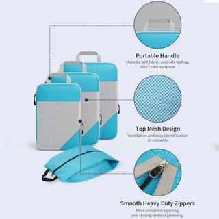 Portable Luggage Suitcase Organizer Set