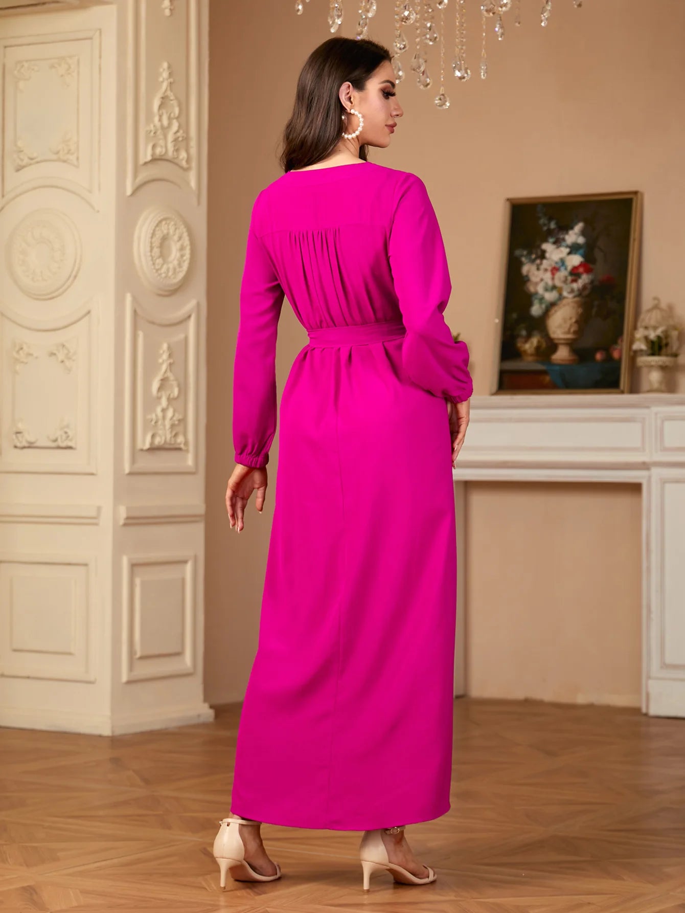 Elegant Muslim Women Maxi Dress