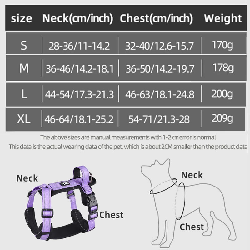 Puppy Adjustable Chest Straps Collar