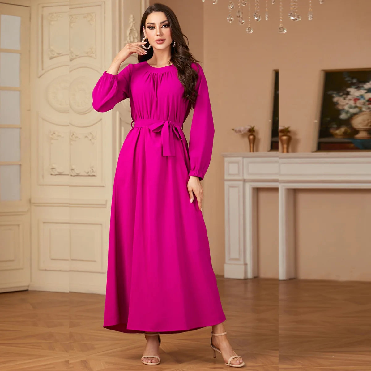 Elegant Muslim Women Maxi Dress