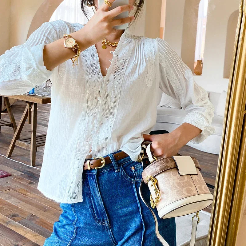 Elegant Long Sleeve Chic Blouse