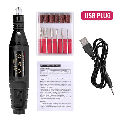 Electric Nail Drill Machine Set