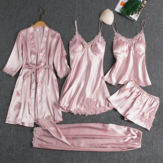 Satin V-Neck Nightwear Set