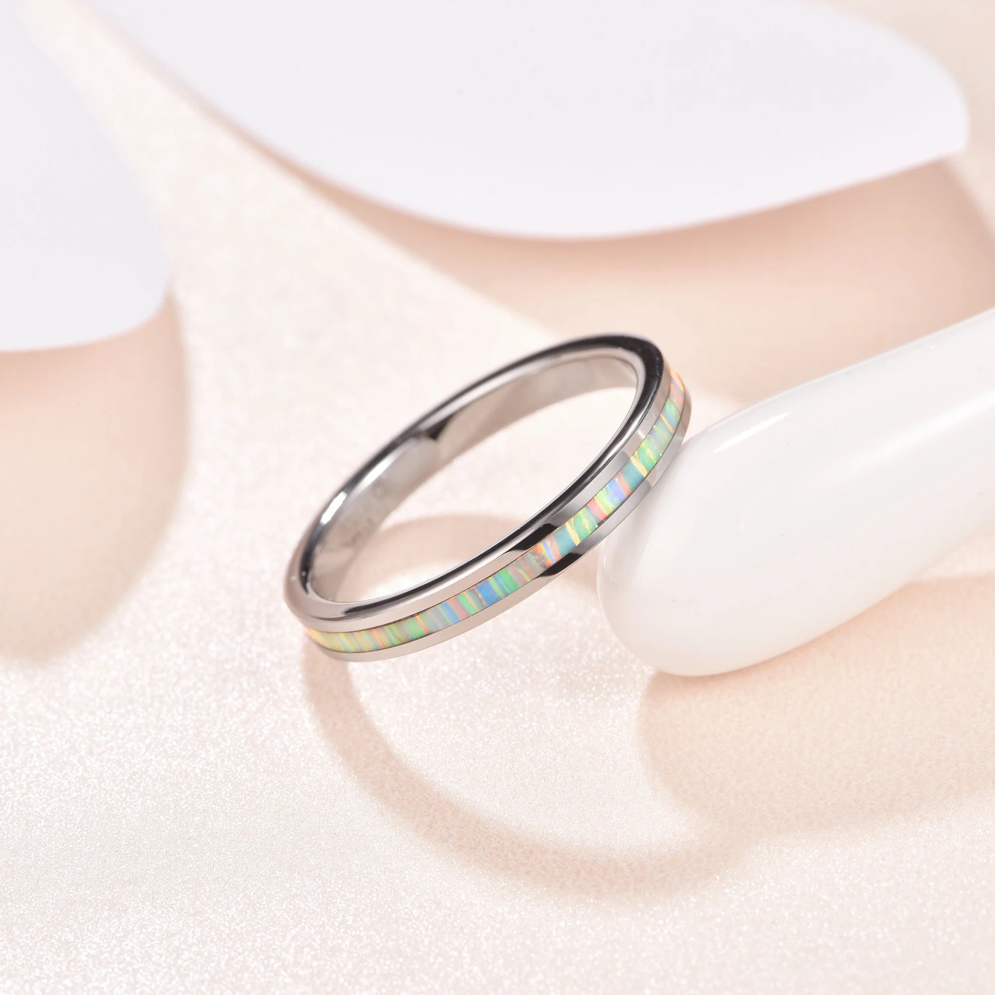 Polished Dome Opal Women's Ring