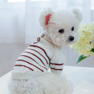 Elastic Pullover Knitted Dog Sweater