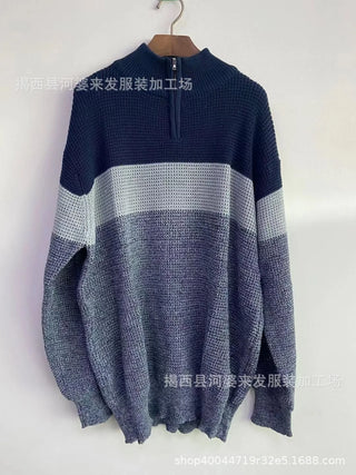 Cotton Blended Colored Knit Sweater