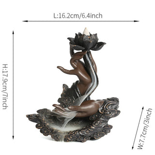 Handmade Buddha Waterfall Incense Burner