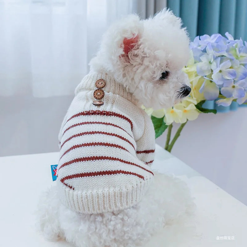 Elastic Pullover Knitted Dog Sweater