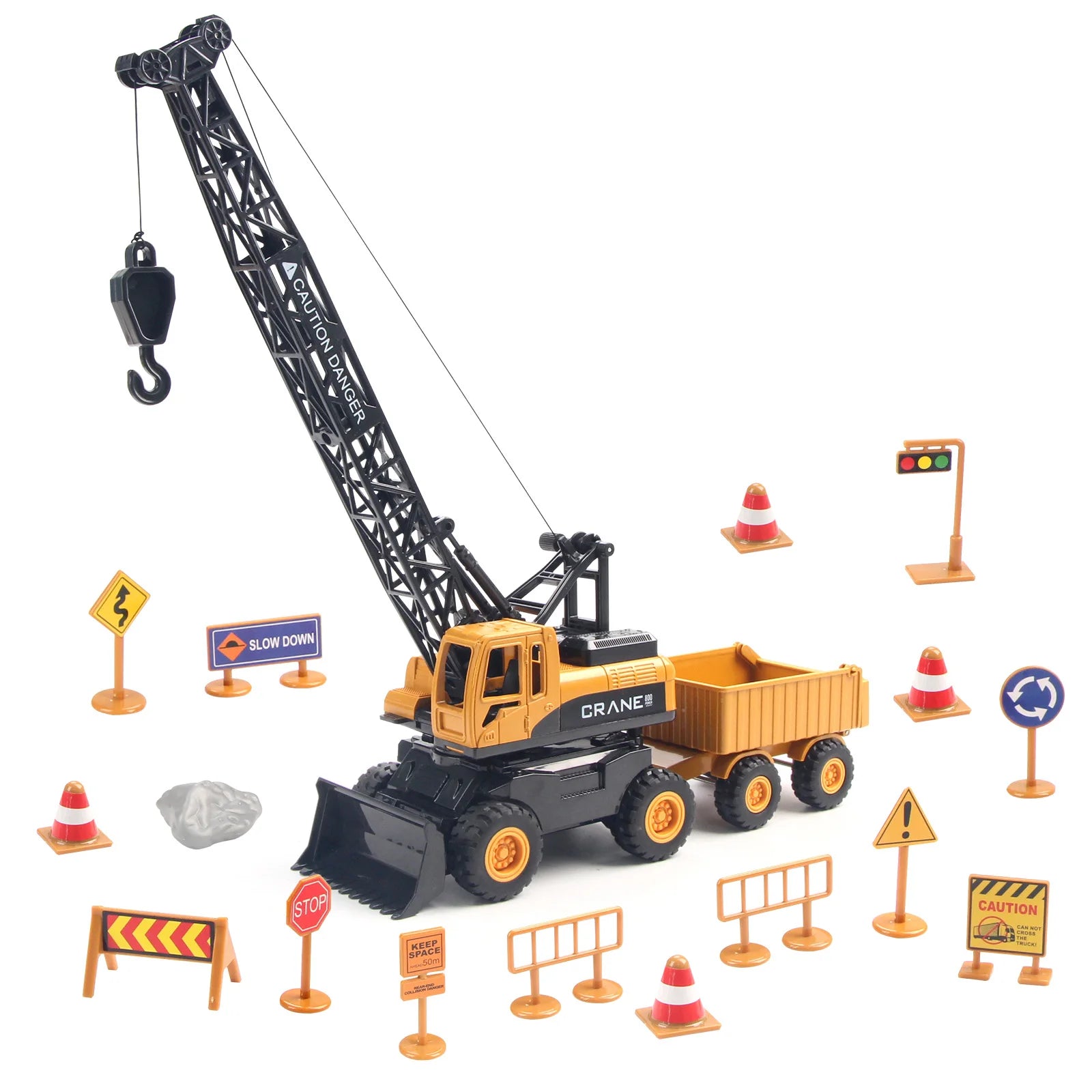 Construction Crane Toy Vehicles Set