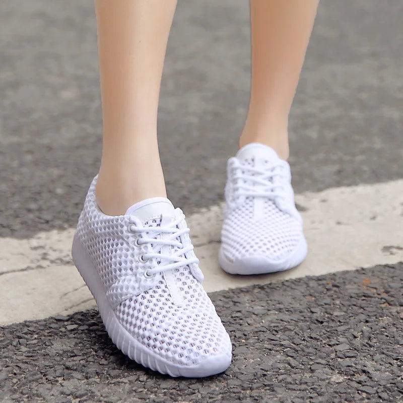 Ultralight Breathable Knitting Cutout Shoes