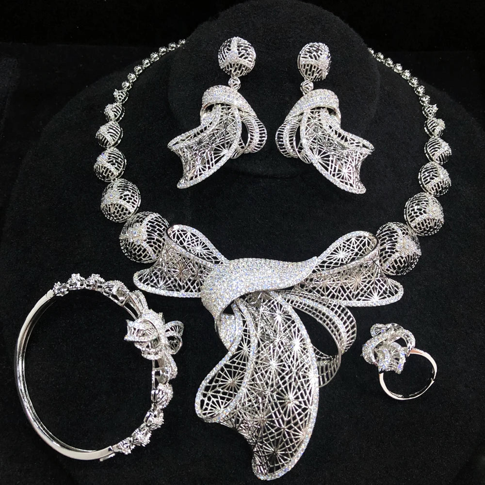 Luxury Nigerian Bridal Wedding Jewelry Set