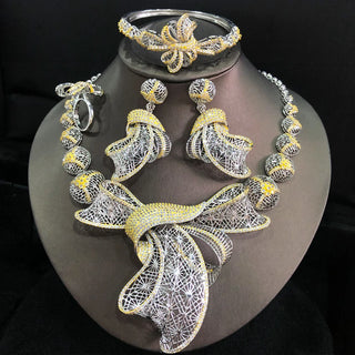 Conjunto de joyas nupciales nigerianas de lujo