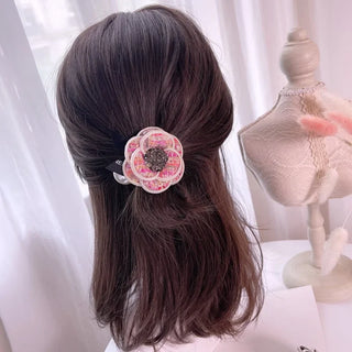 Hair Ties Fabric Pearl Ring Bow