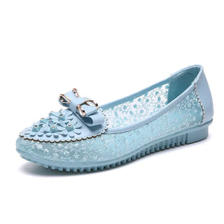 Embroidery Breathable Bowknot Decor Shoes