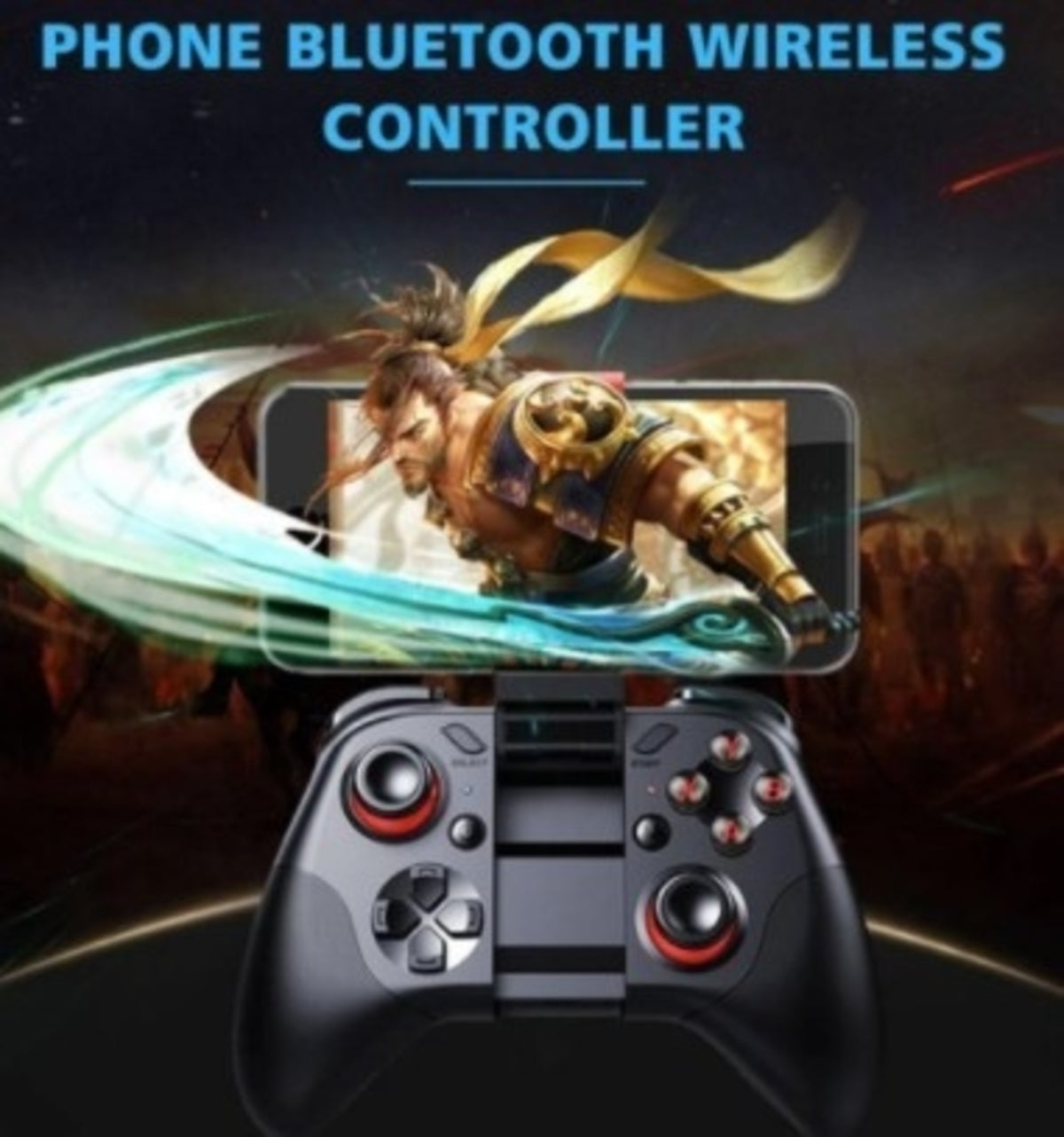 Bluetooth Gaming Controller with Stereo Headset