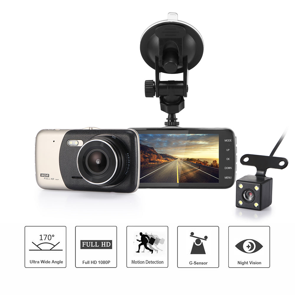 Car DVR Dual Lens Dash Camera